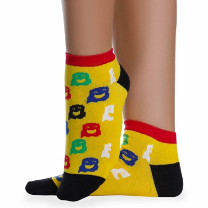 Носки хлопковые " Super socks LTB-100 " жёлтые р:37-41 фото 110504