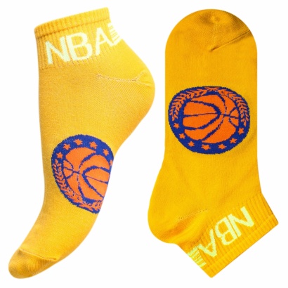 Носки мужские люминесцентные " Super socks СВЕТ-22 " жёлтые принт2 р:40-45 фото 110615