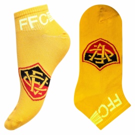 Носки мужские люминесцентные " Super socks СВЕТ-22 " жёлтые принт1 р:40-45