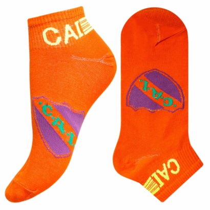 Носки мужские люминесцентные " Super socks СВЕТ-22 " оранжевые принт1 р:40-45 фото 110614