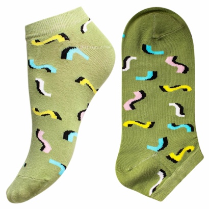 Носки мужские хлопковые укороченные " Super socks A162-1 " зелёные р:40-45 фото 110568