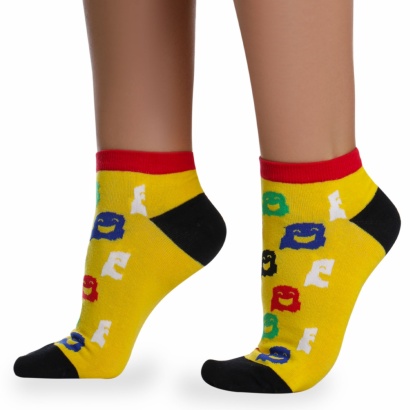 Носки хлопковые " Super socks LTB-100 " жёлтые р:37-41 фото 110505