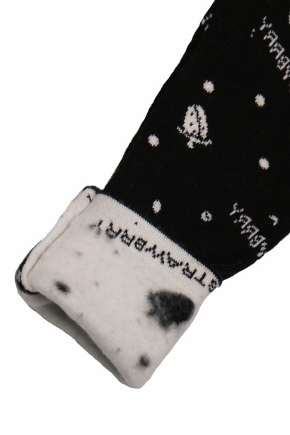 Леггинсы детские утепленные " Ойман 8914 " черный с узорами р: 1-1,5 года ( рост: до 86 см) фото 48501